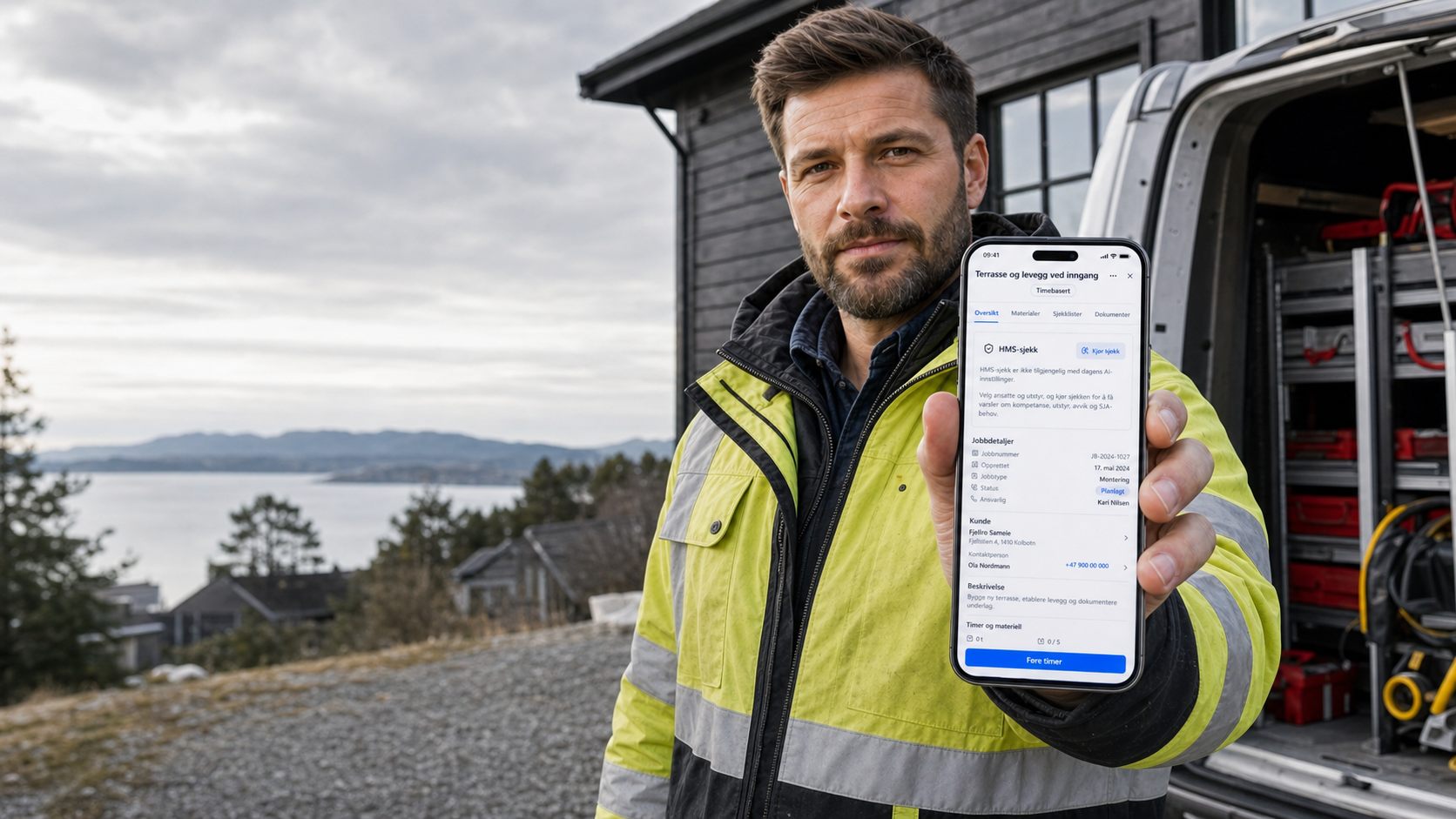 Jobbix jobbvisning på mobil
